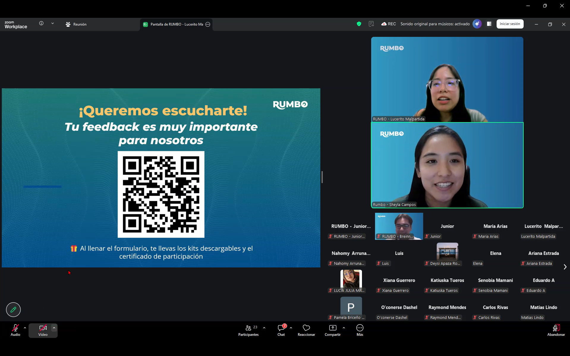 Charla Potencia tu Perfil Profesional con IA - Equipo
